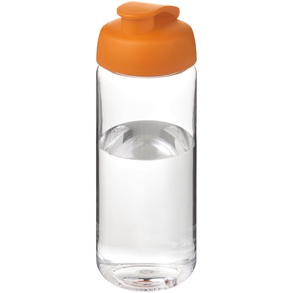 H2O Active® Octave Tritan™ 600 ml sportfles met klapdeksel - Transparant helder, Oranje