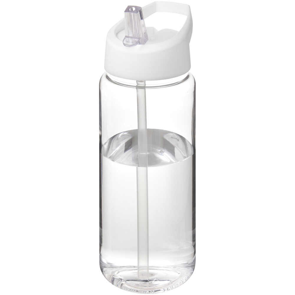 H2O Active® Octave Tritan™  600 ml sportfles met tuitdeksel - Transparant helder, Wit