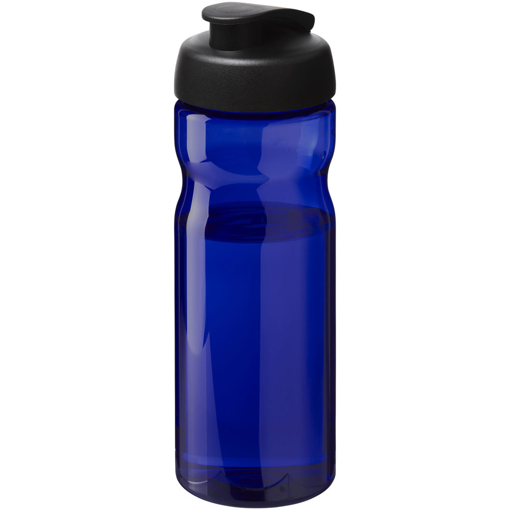 H2O Active® Eco Base 650 ml sportfles met kanteldeksel - Blauw, Zwart