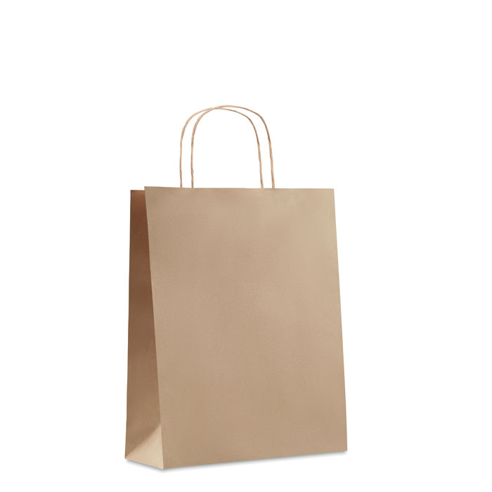 PAPER TONE M - Medium papieren geschenktas - beige