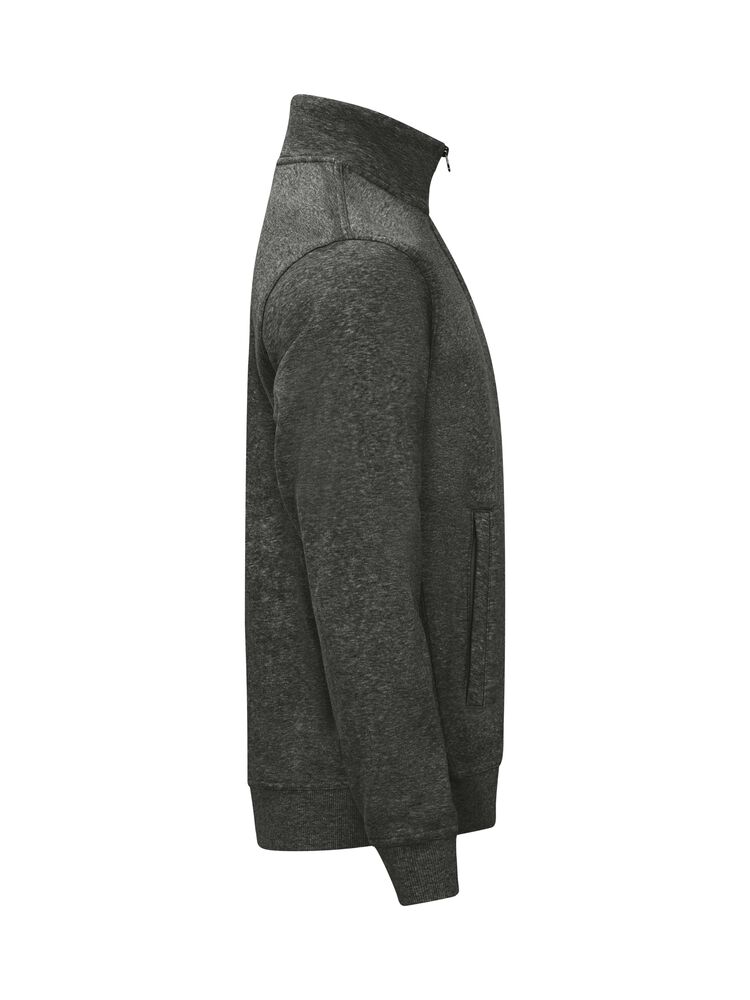 Clique - Basic Cardigan Antraciet Melange XXL