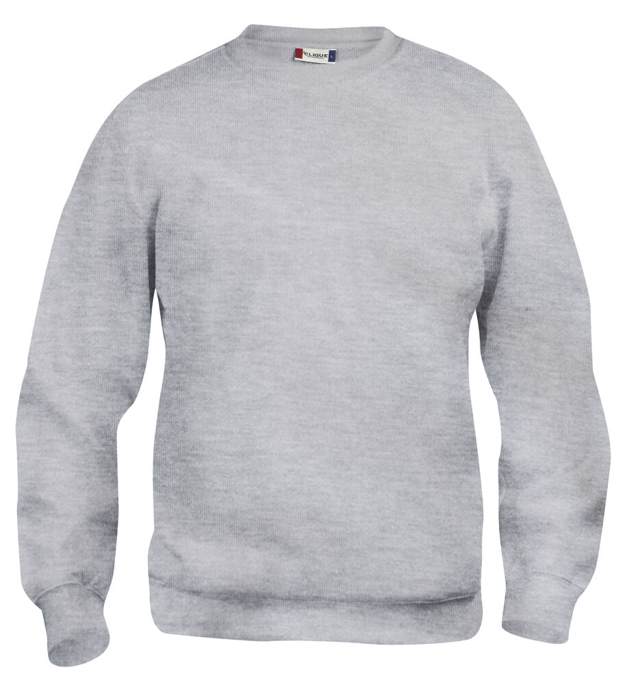 Clique - Basic Roundneck Junior - Grijs-melange