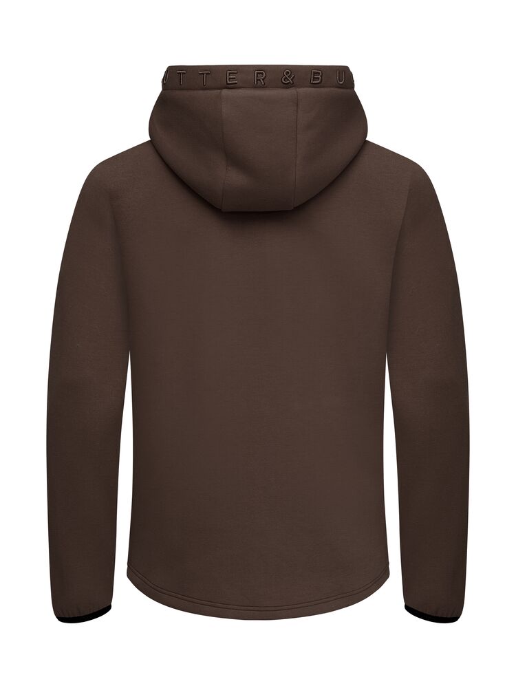 Cutter & Buck - Pemberton Hood FZ Heren Donker Mokka S