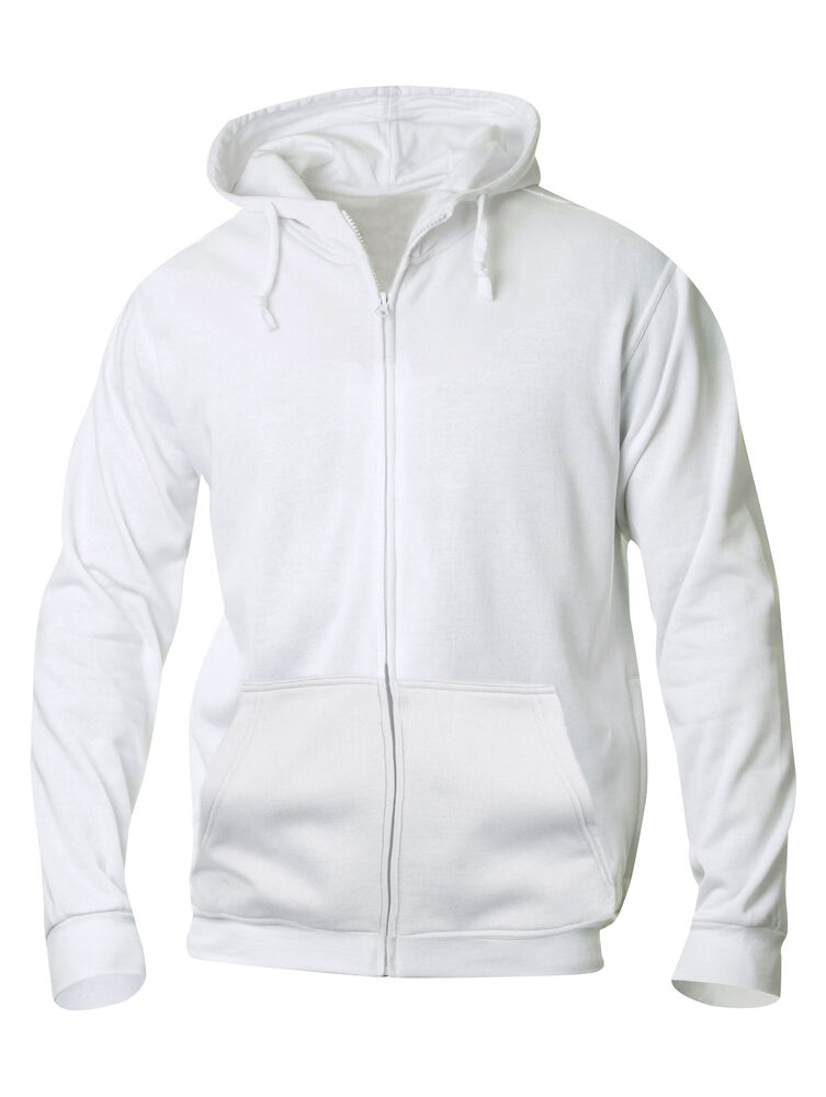 Clique - Basic Hoody Full Zip - Wit
