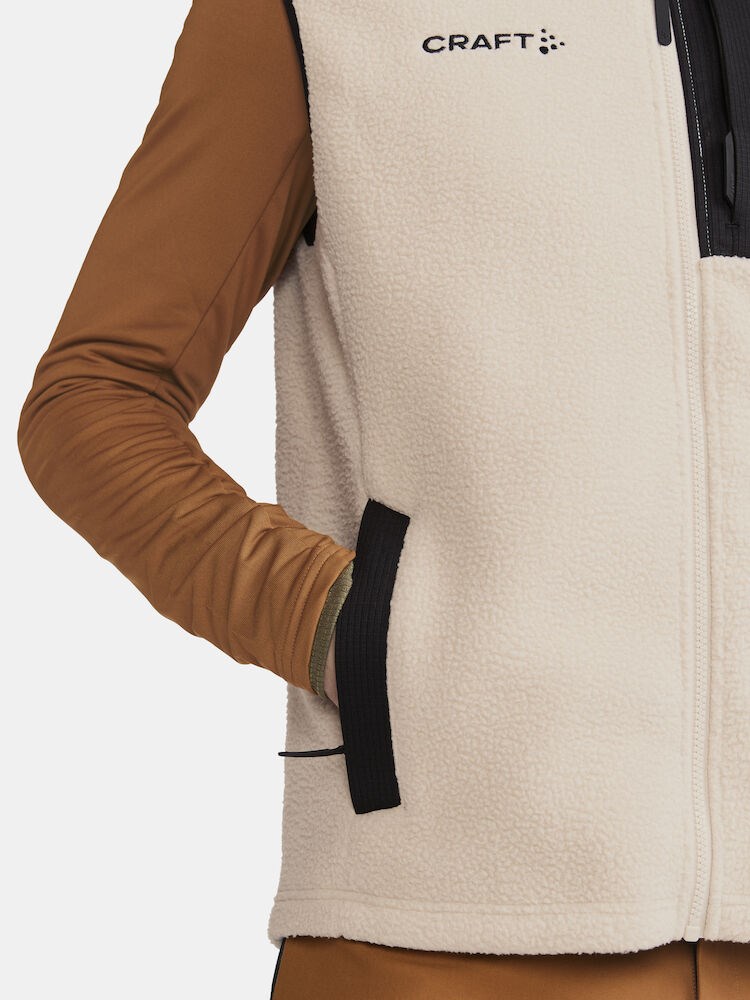 Craft - ADV Explore Pile Fleece Vest M Ecru-Black L
