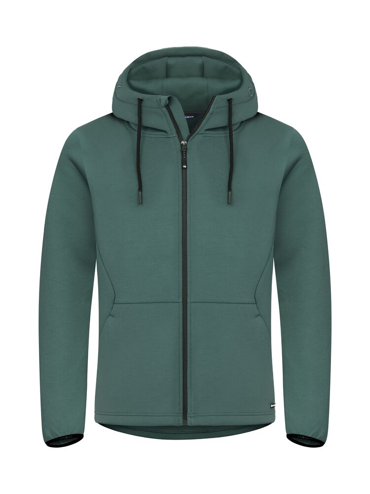 Cutter & Buck - Pemberton Hood FZ Heren - Dennengroen