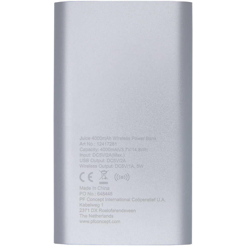 Juice 4000 mAh draadloze powerbank 