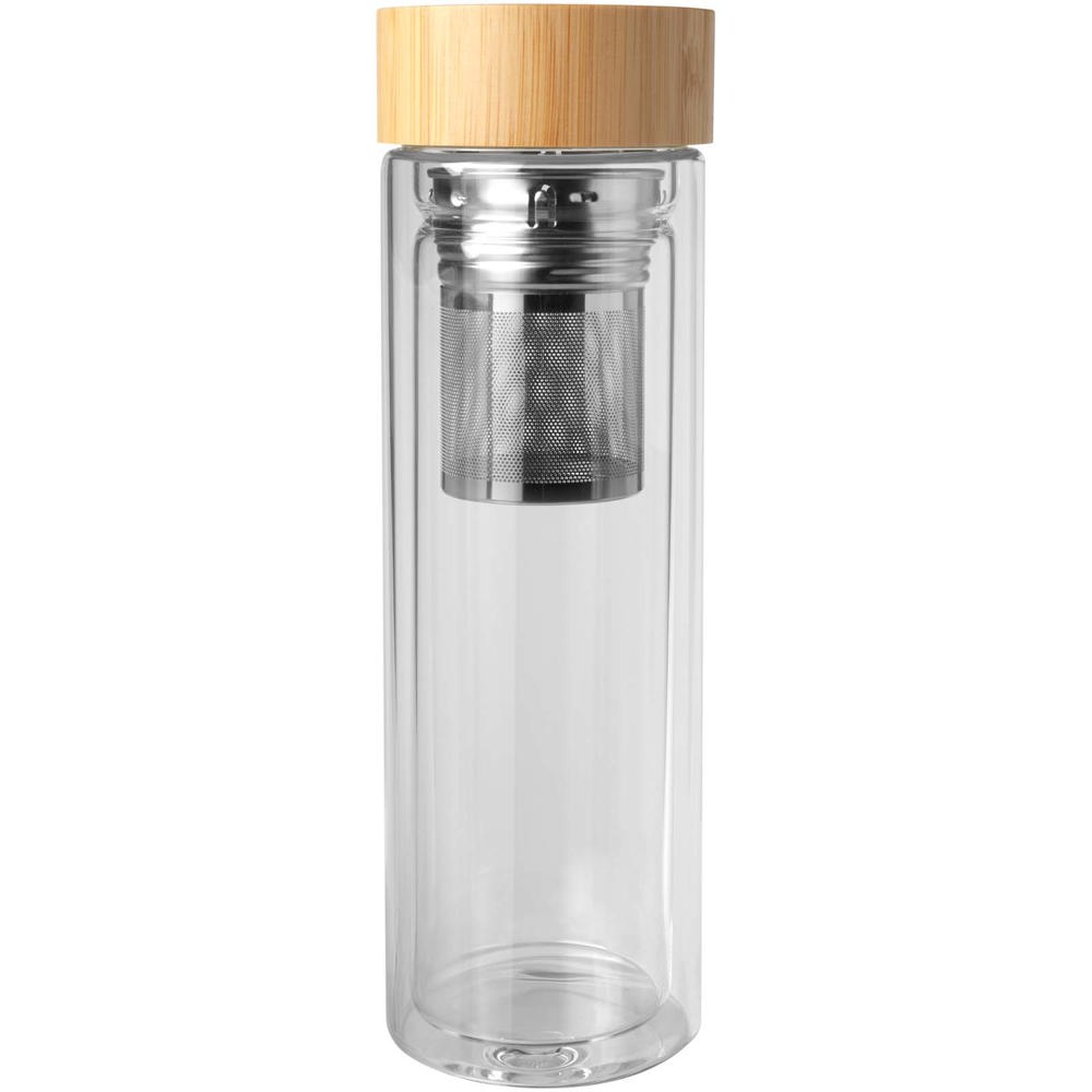 Bailey 400 ml infuusfles van borsilicaatglas met bamboe deksel