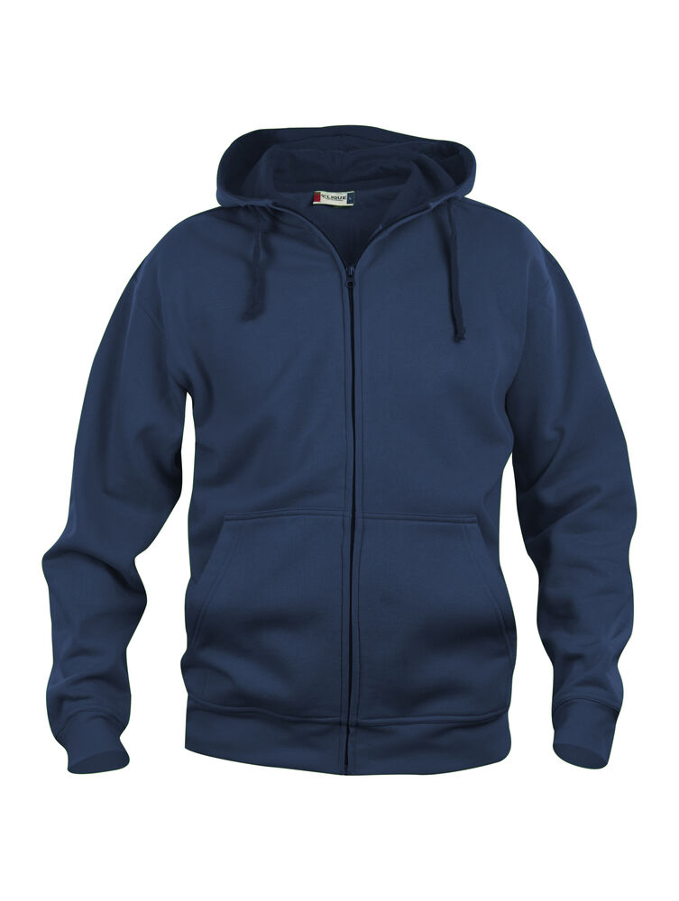 Clique - Basic Hoody Full Zip - dark navy