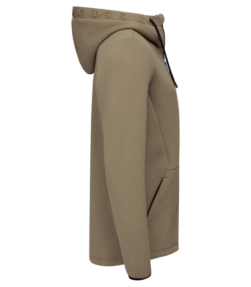Cutter & Buck - Pemberton Hood FZ Heren Khaki XXL