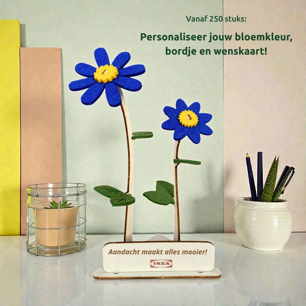 Happy Blooms - Duo 'Your logo' -cerise