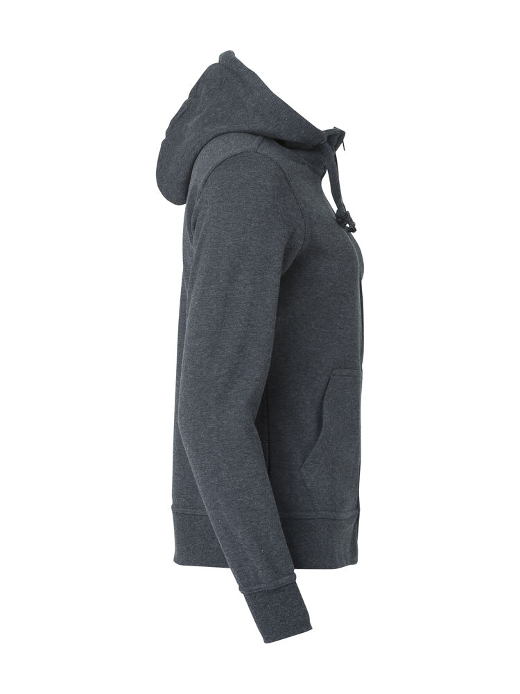 Clique - Basic Hoody Full Zip Women Antraciet Melange XL