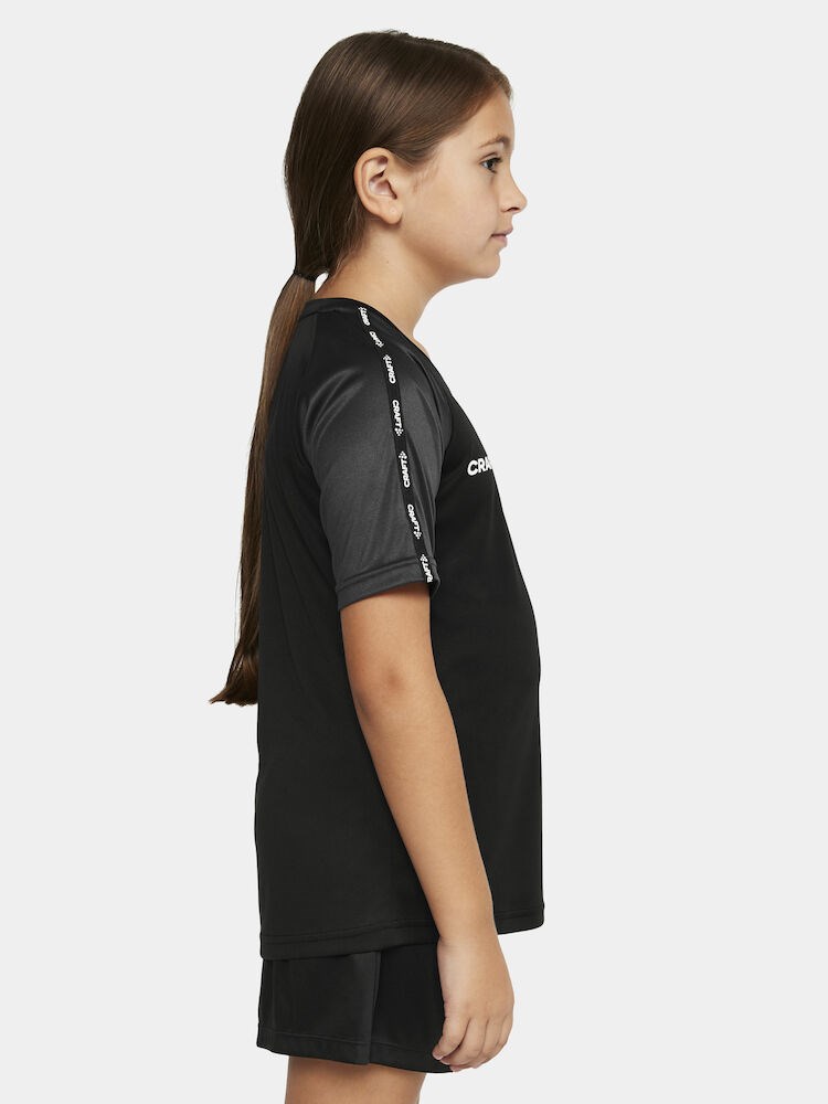 Craft - Squad Go Contrast Jersey JR Black-Granite 110/116