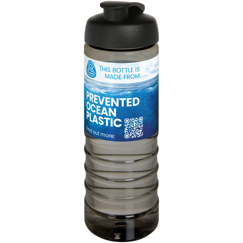 H2O Active® Eco Treble 750 ml drinkfles met klapdeksel