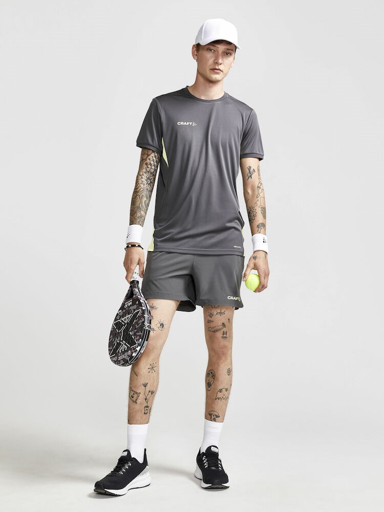 Craft - PRO Control Impact SS Tee M Granite-Giallo XXL