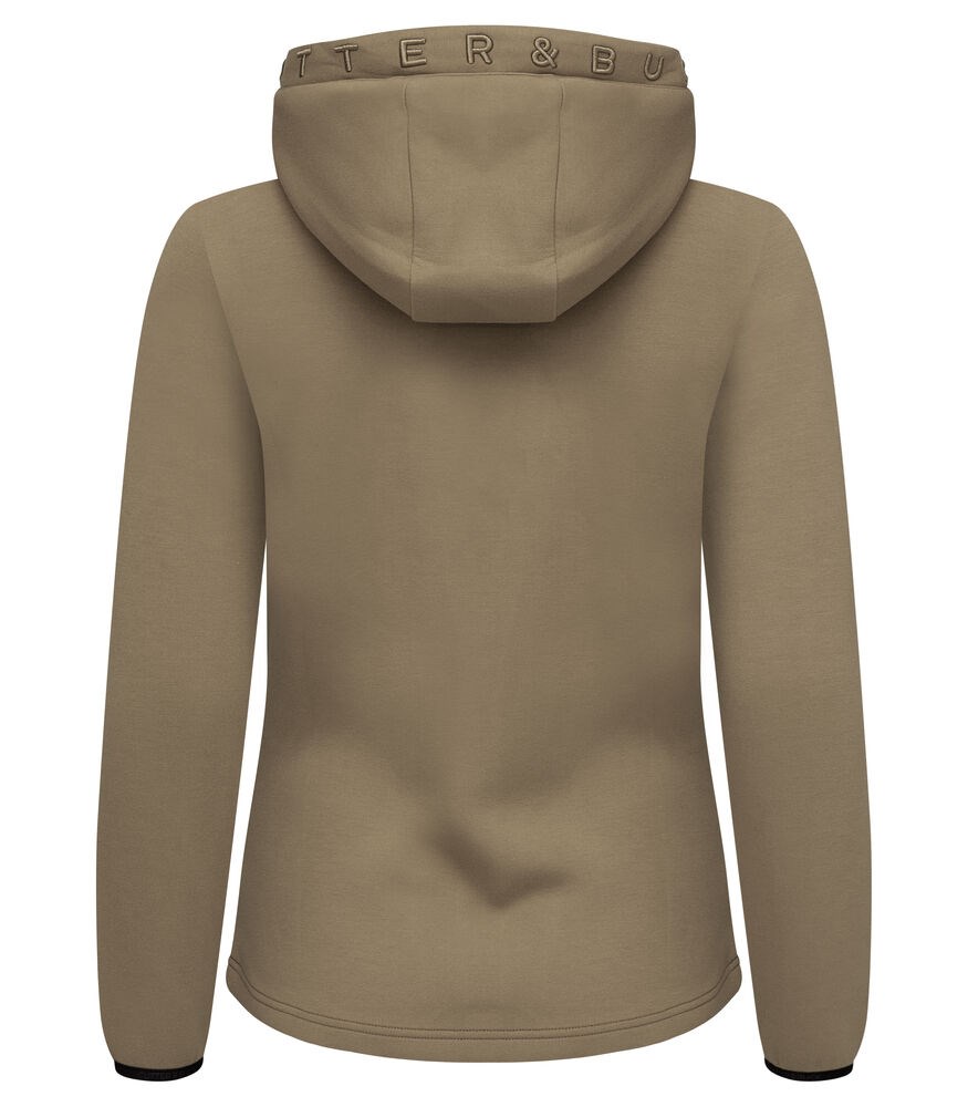 Cutter & Buck - Pemberton Hood FZ Dames Khaki XXL