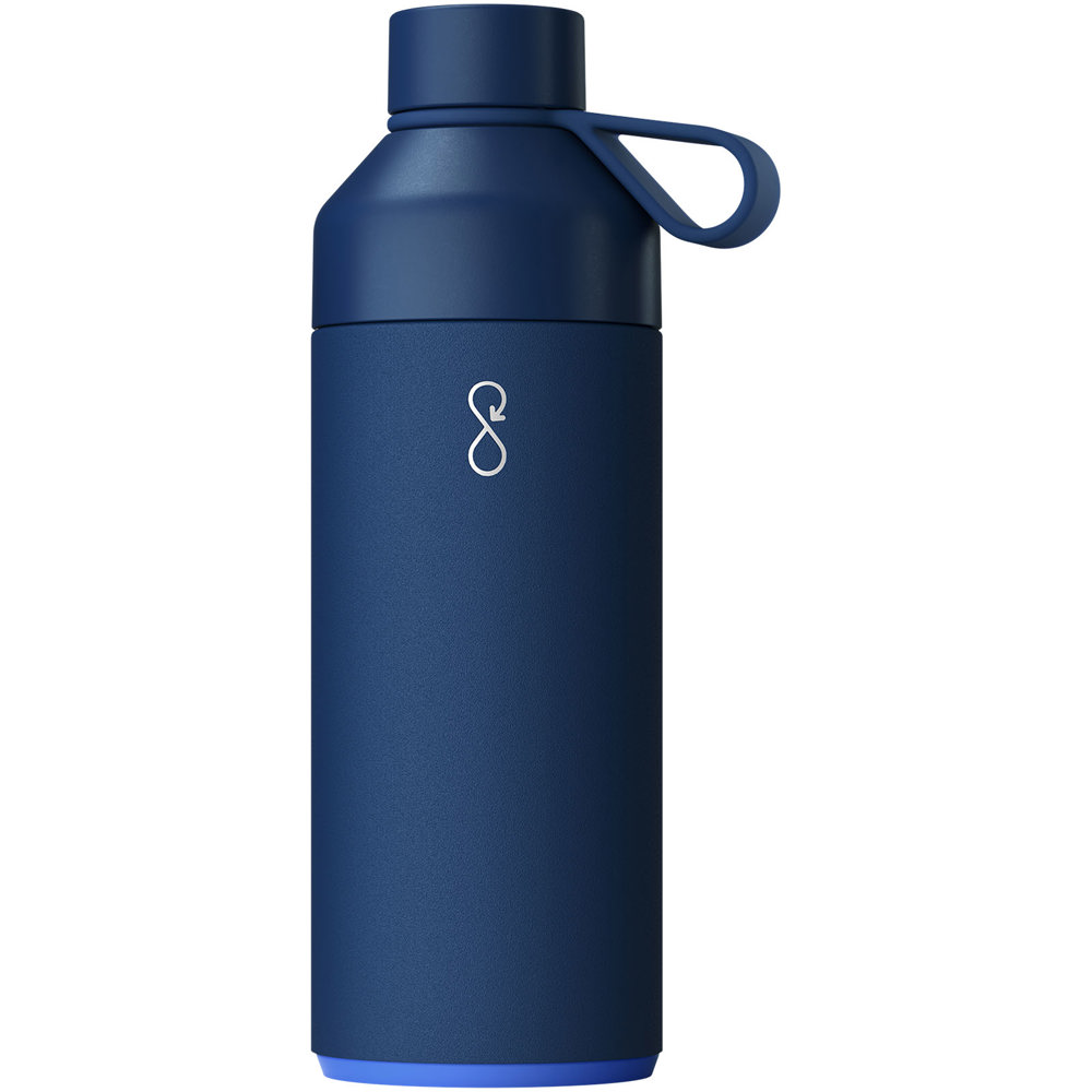 Big Ocean Bottle 1000 ml vacuümgeïsoleerde waterfles - Oceaanblauw