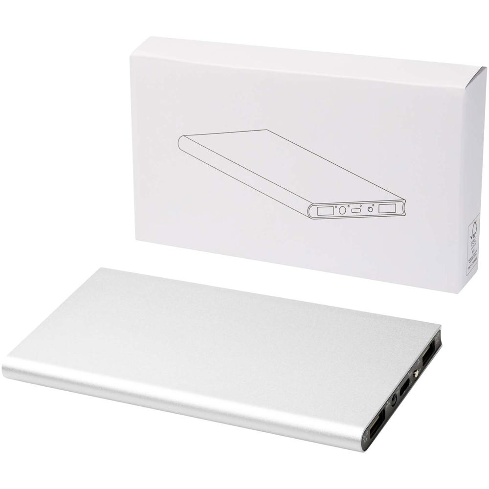 Plate 8000 mAh aluminium powerbank