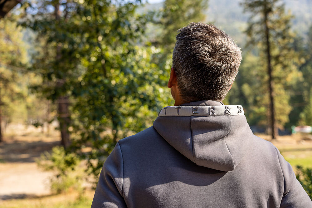 Cutter & Buck - Pemberton Hood FZ Heren Khaki XXL