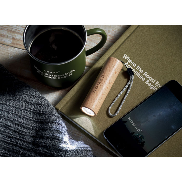 LITE - Oplaadbare zaklamp beukenhout