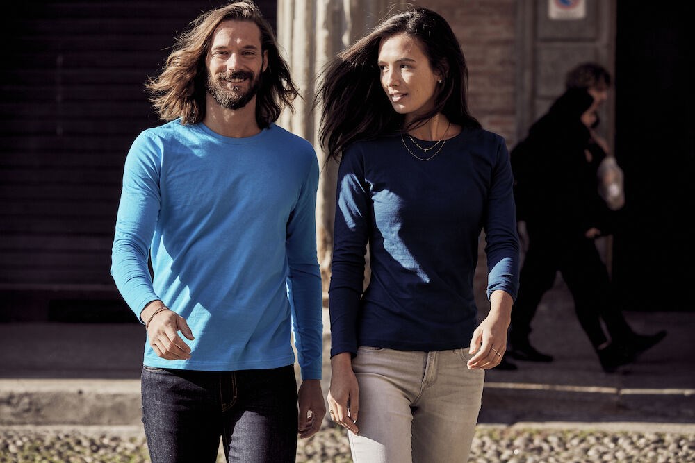 Clique - Basic-T L/S Wit 4XL