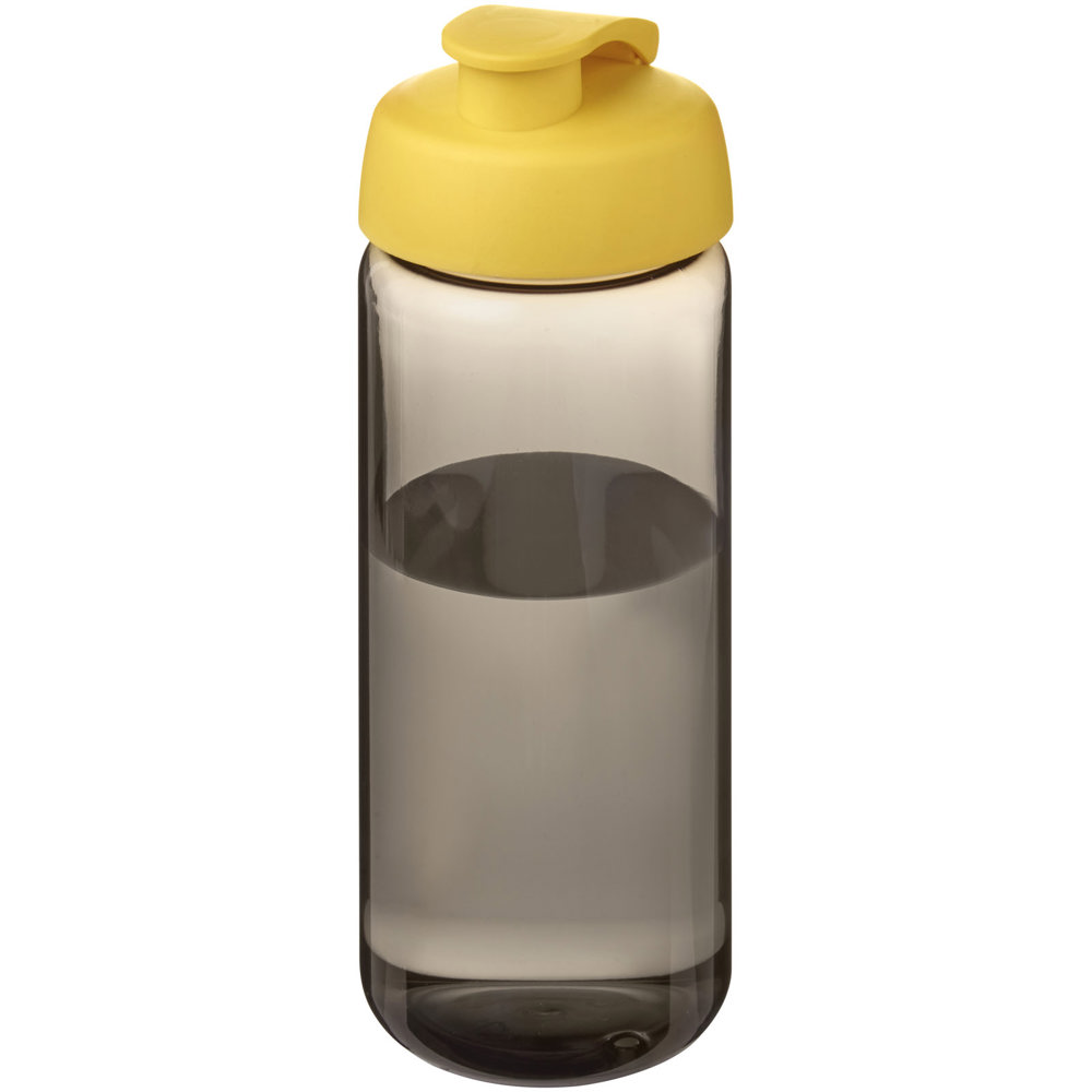 H2O Active® Octave Tritan™ 600 ml sportfles met klapdeksel - Houtskool, Geel