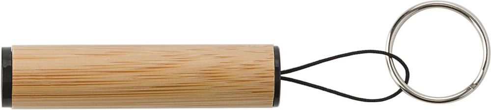 Bamboe mini-zaklamp met sleutelhanger Ilse