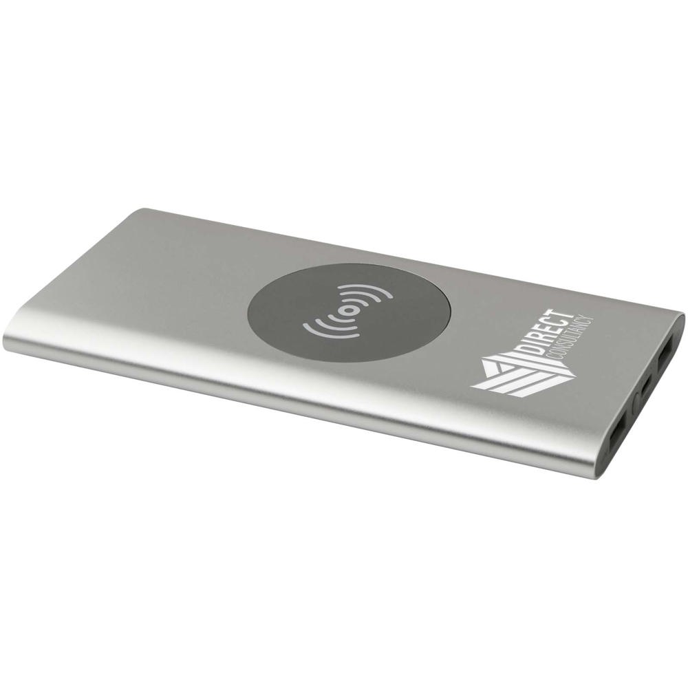 Juice type-C draadloze powerbank van 8000 mAh van gerecycled aluminium