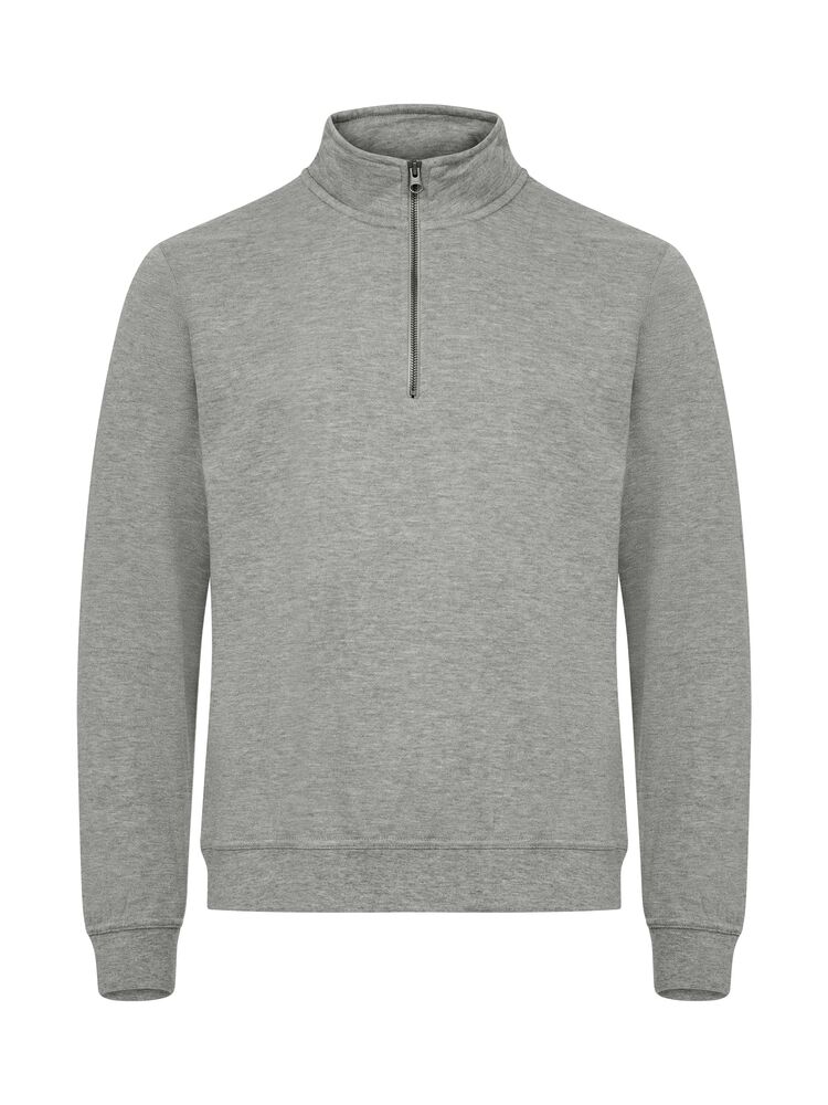 Clique - Basic Half Zip - Grijs-melange