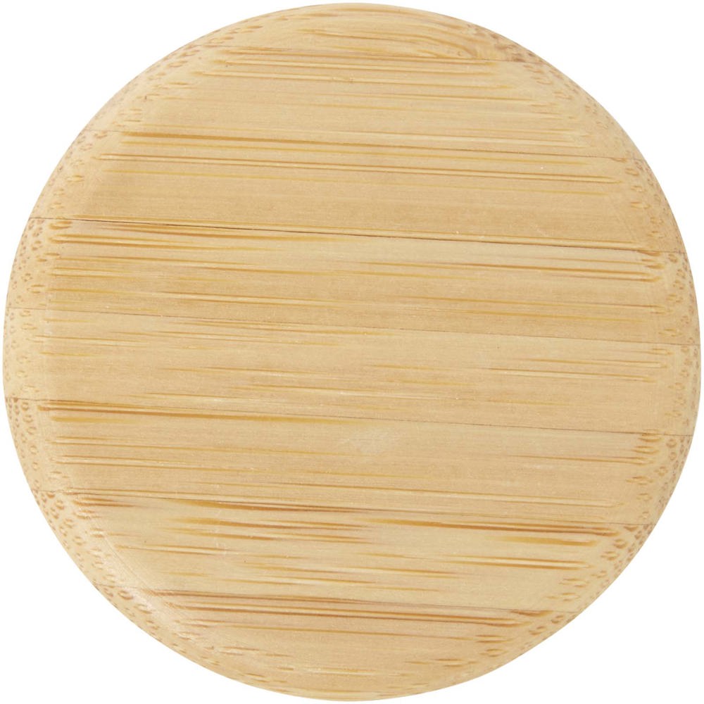 Porto 500 ml glazen waterfles met siliconen handgreep en bamboe deksel 