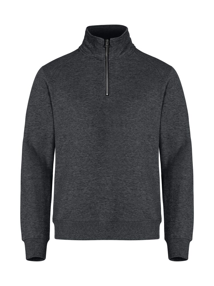 Clique - Basic Half Zip - Antraciet Melange