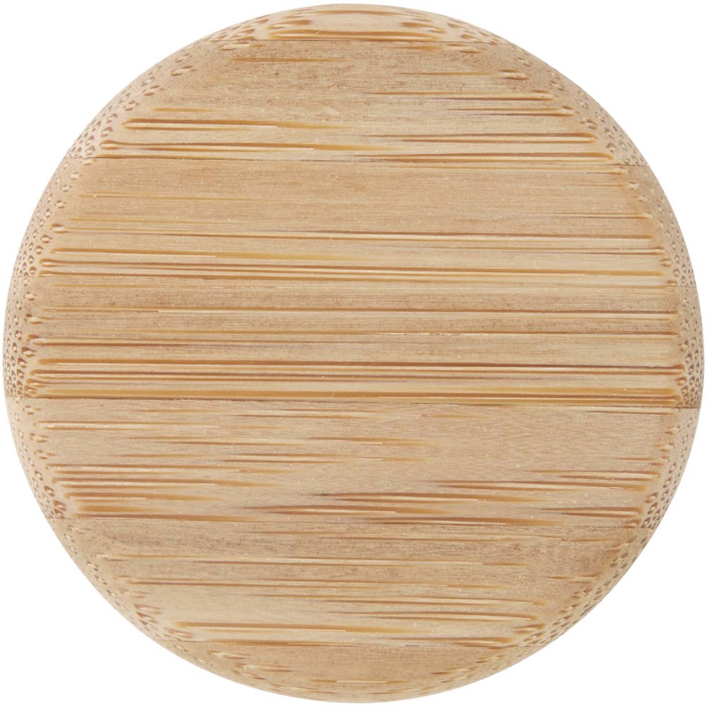 Porto 500 ml glazen waterfles met siliconen handgreep en bamboe deksel 