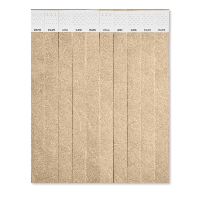  TYVEK - 1 Vel met 10 event armbandjes