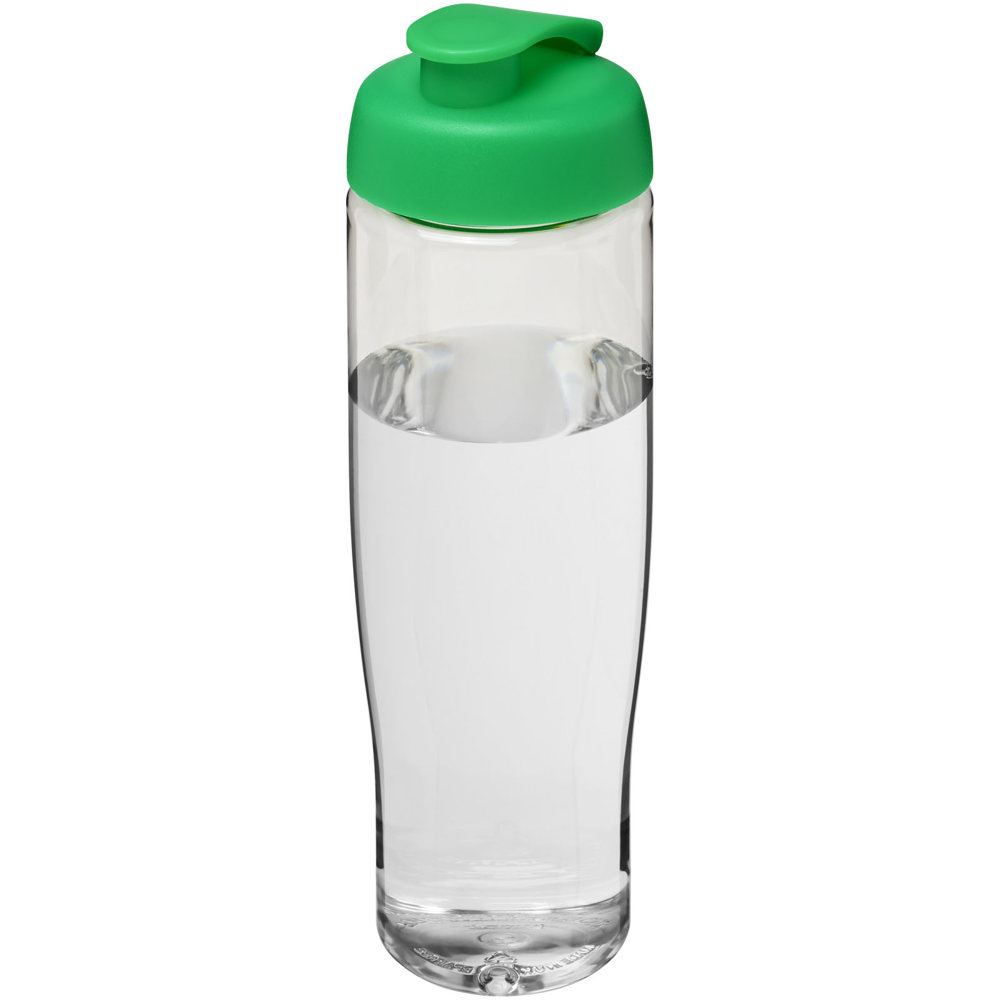 H2O Active® Tempo 700 ml sportfles met flipcapdeksel - Transparent, Groen