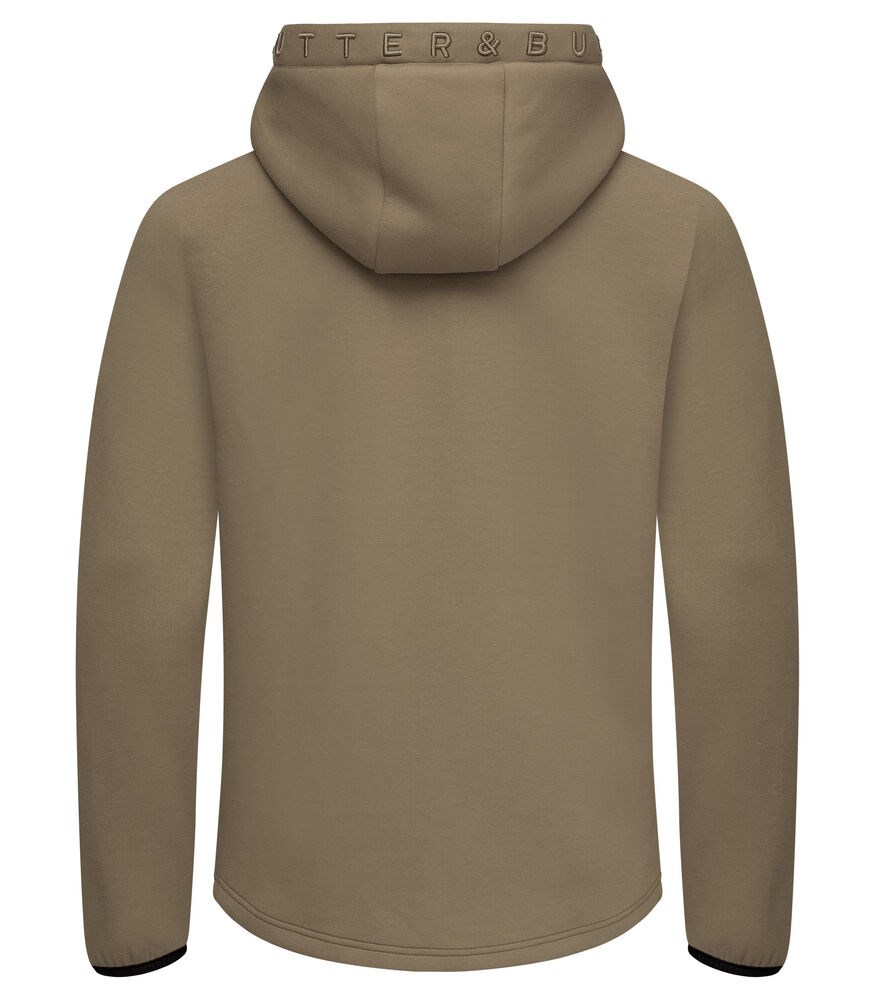 Cutter & Buck - Pemberton Hood FZ Heren Khaki XXL