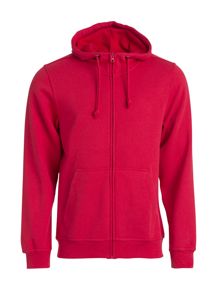 Clique - Basic Hoody Full Zip - Rood