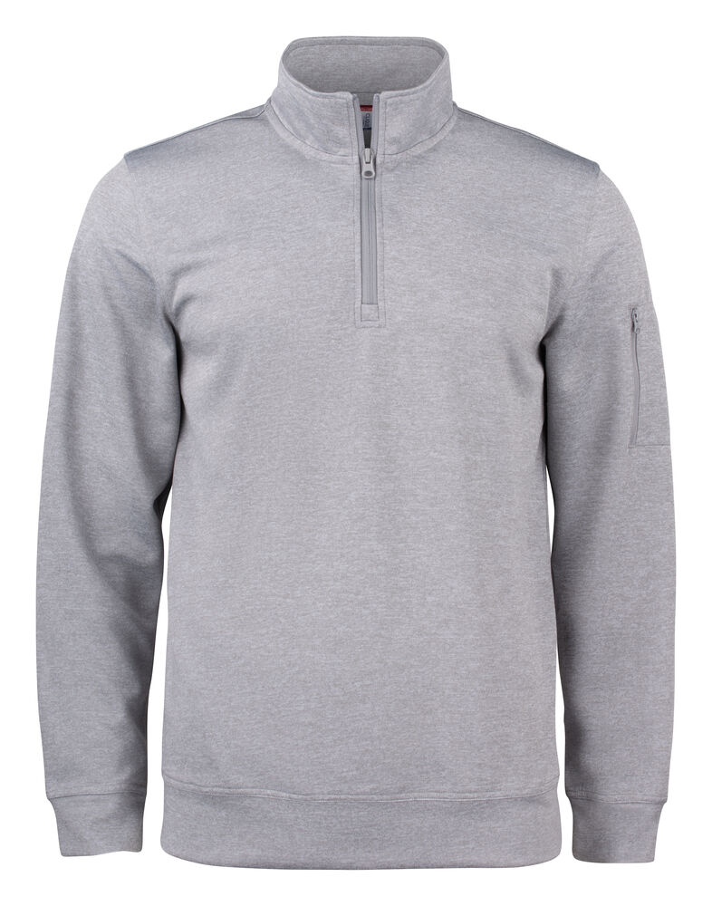 Clique - Basic Active Half Zip - Grijs-melange