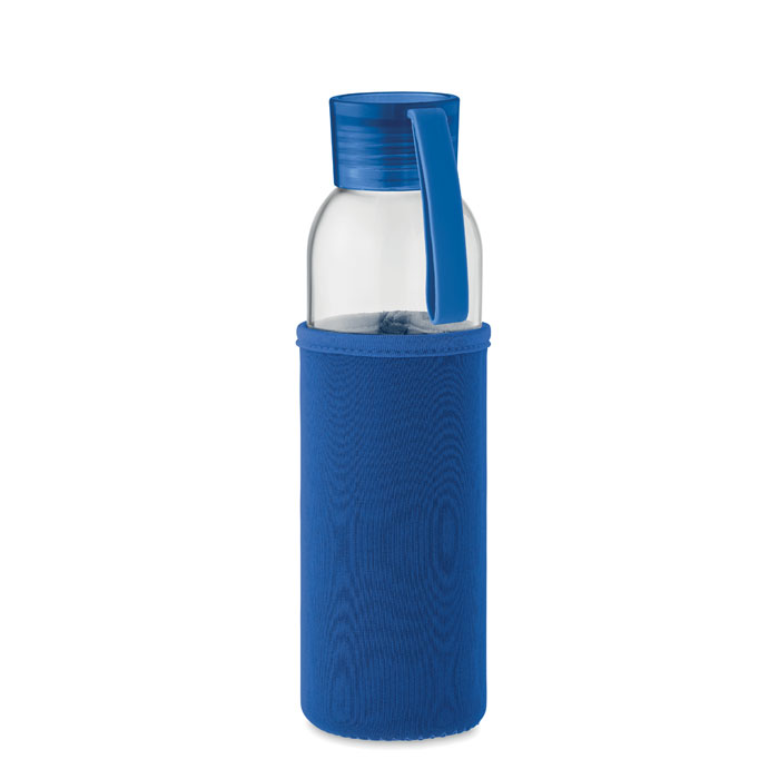 EBOR - Gerecyclede glazen fles 500 ml - Royal Blauw