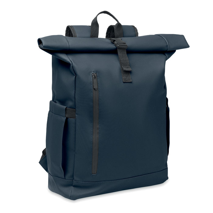 BANGKOK ROLL - Rolltop laptop rugzak 600D - Blauw