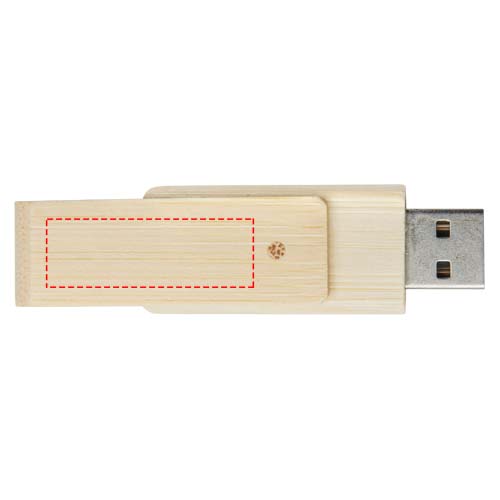Rotate USB flashdrive van 8 GB van bamboe