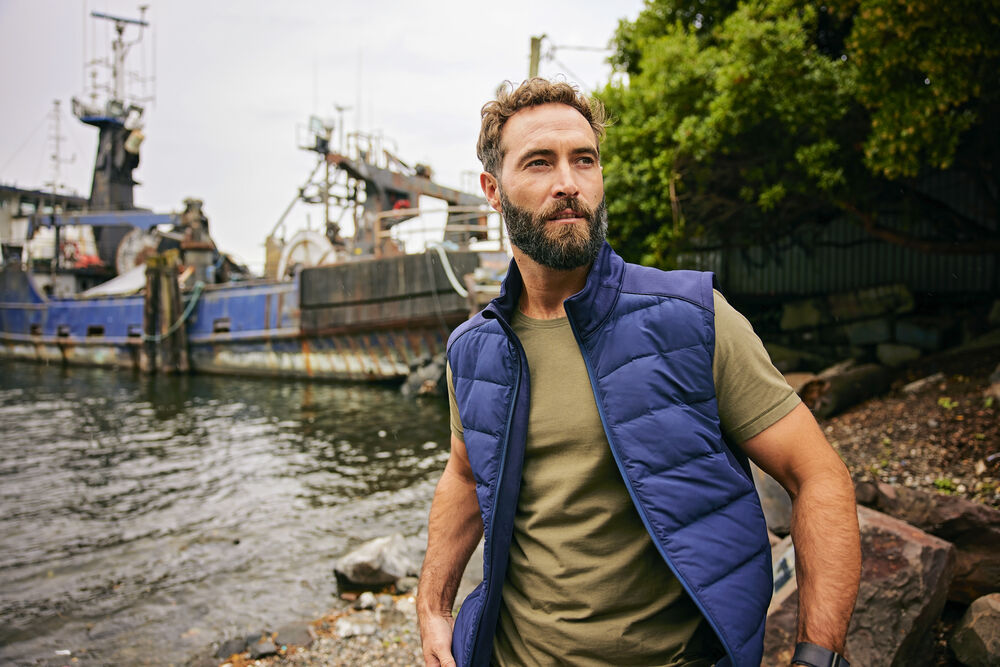 Cutter & Buck - Oak Harbor Vest Heren Zilver S