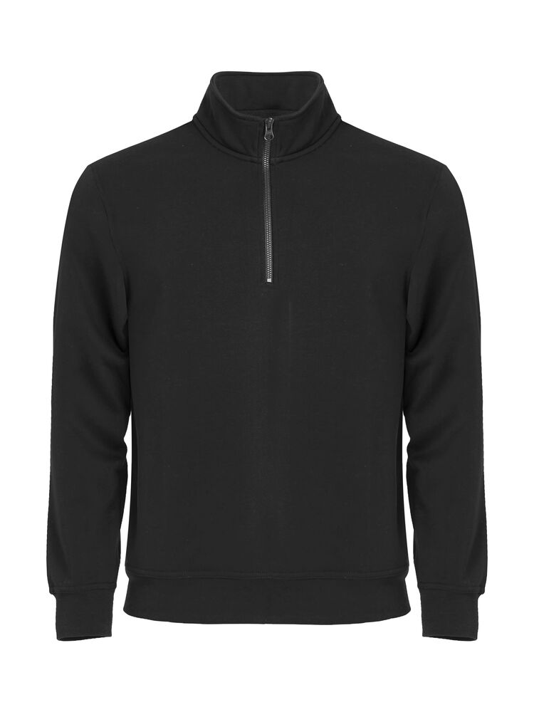 Clique - Basic Half Zip - Zwart