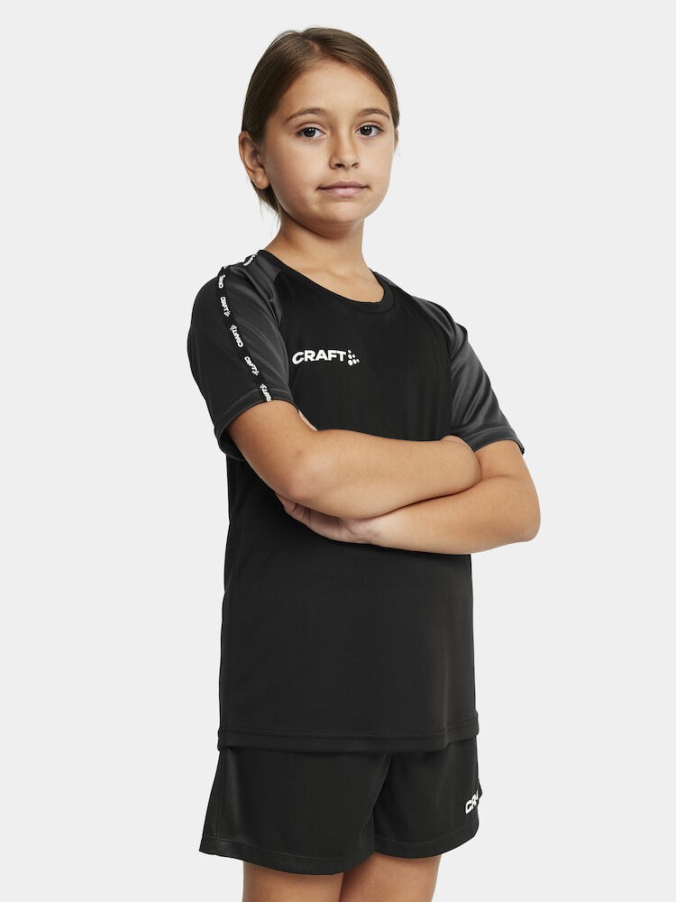 Craft - Squad Go Contrast Jersey JR Black-Granite 110/116