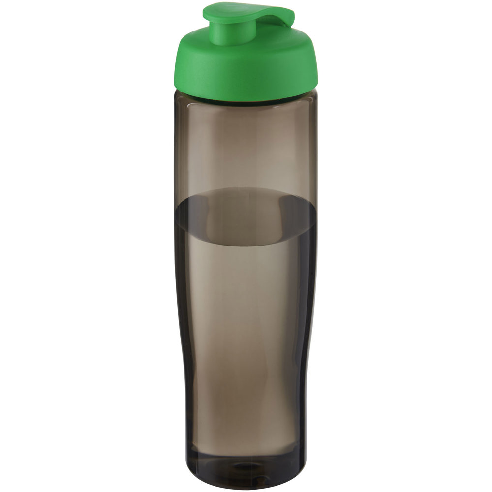 H2O Active® Eco Tempo drinkfles van 700 ml met klapdeksel - Groen, Houtskool