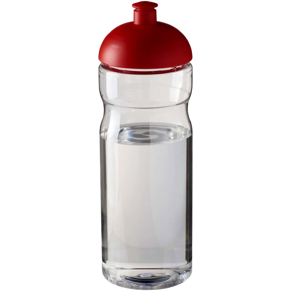 H2O Active® Eco Base 650 ml sportfles met koepeldeksel - Transparent, Rood