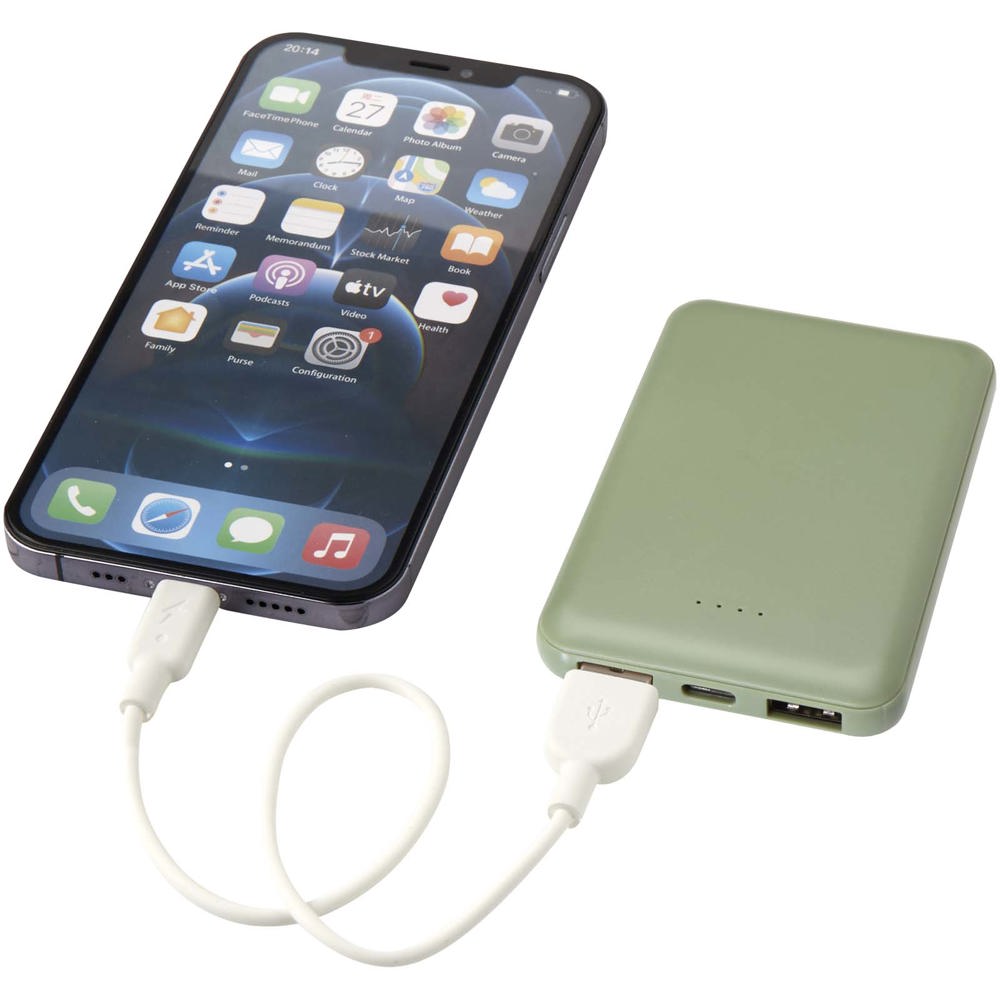 Asama type-C powerbank van 5000 mAh van gerecycled plastic