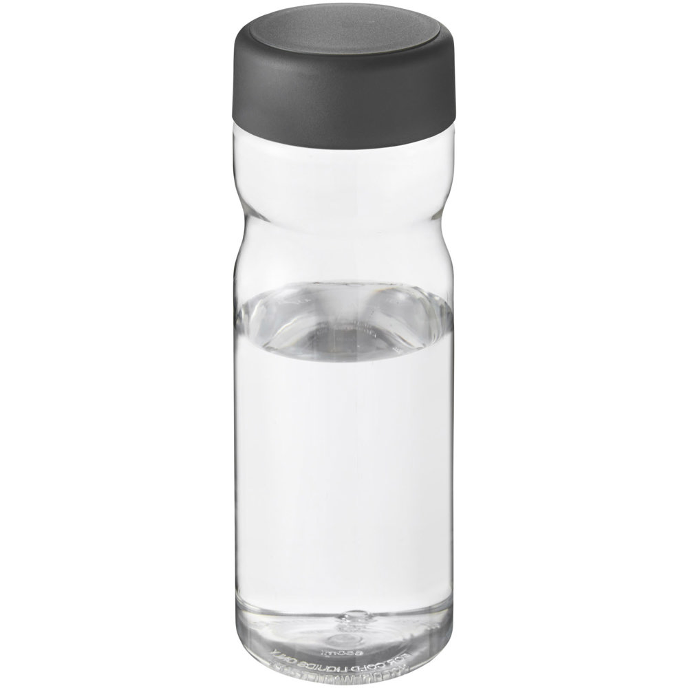 H2O Active® Base Tritan™ 650 ml sportfles met schroefdeksel  - Transparant helder, Grijs