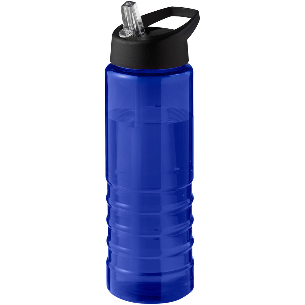H2O Active® Eco Treble 750 ml drinkfles met tuitdeksel  - Blauw, Zwart