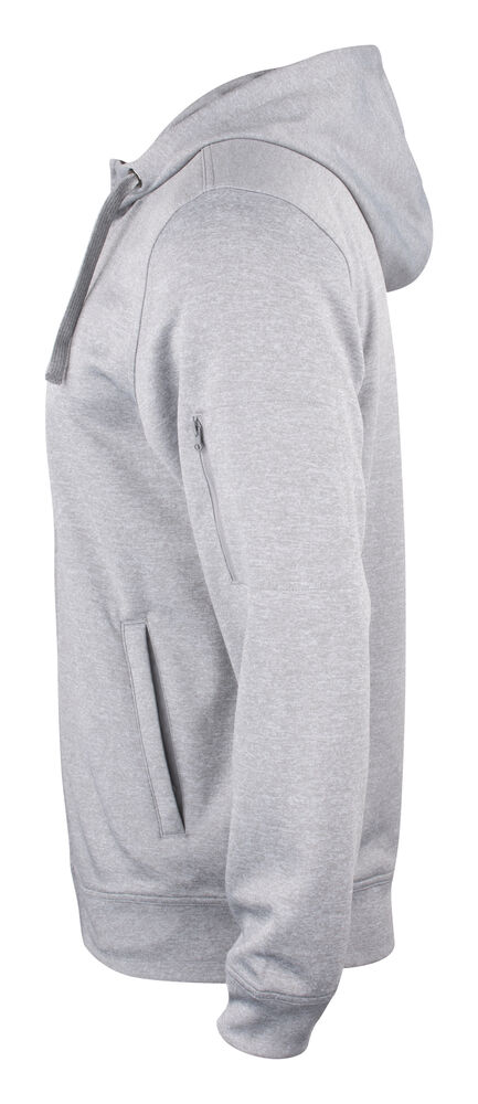 Clique - Basic Active Hoody Full Zip Grijs-melange XS