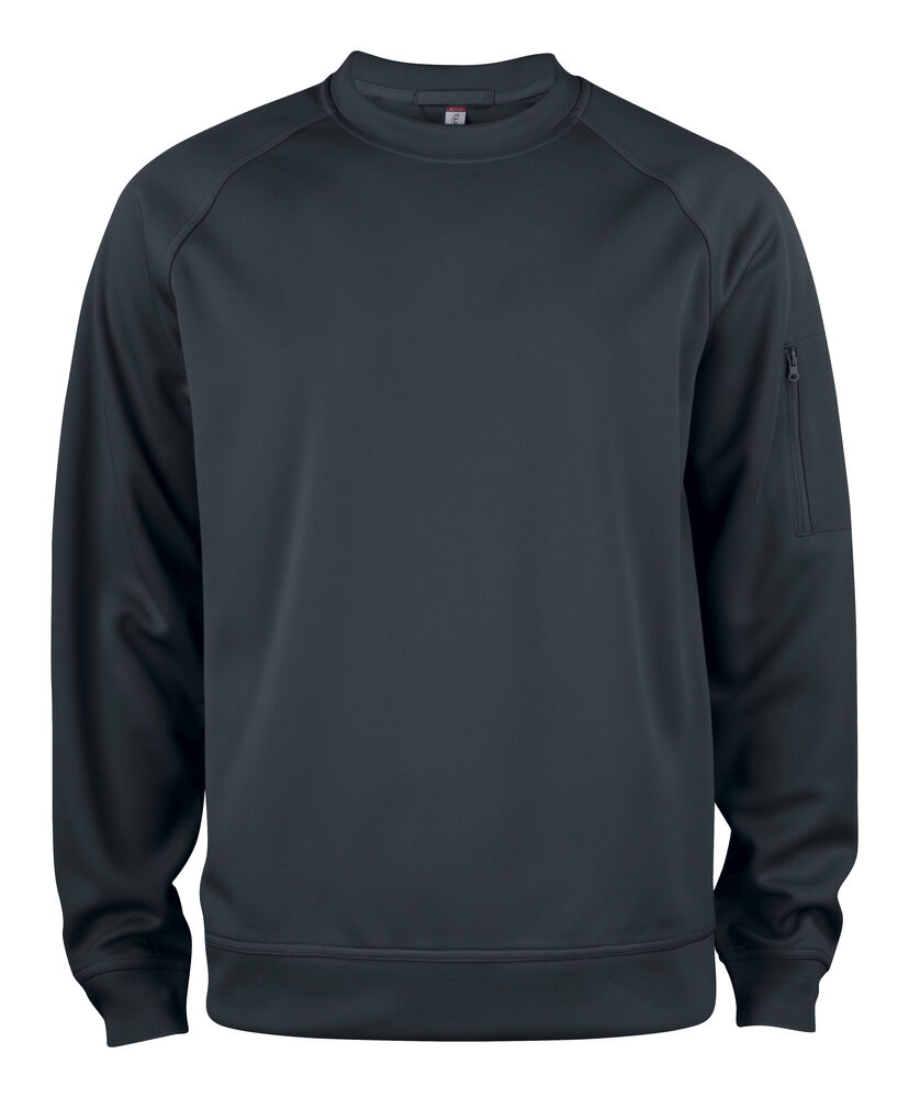 Clique - Basic Active Roundneck - Zwart
